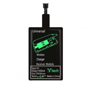 Адаптер ресивер для безпровідної зарядки QI micro USB серія A/B Black