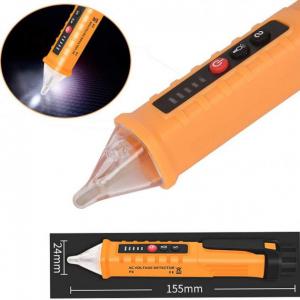 Безконтактний тестер напруги зі світловою та звуковою індикацією. Photo 2