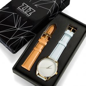 Часы ZIZ Минимализм (голубой, золото). Photo 3