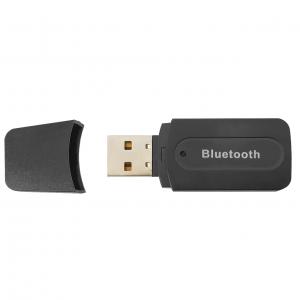 Автомобільний Bluetooth-адаптер Lesko H-163 USB AUX 3.5 аудіо ресівер радіус 10м. Photo 2