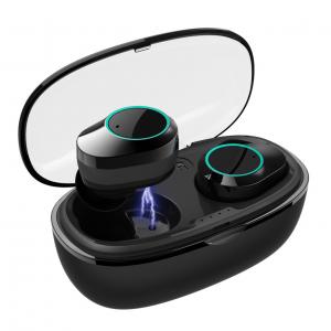 Бездротова Bluetooth гарнітура KUMI T5S Black Smart Touch спортивні навушники із зарядним пристроєм
