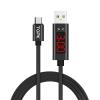 Кабель синхронизации Topk Display USB 1m 2.4A (TK27U-VER2) MicroUSB Black быстрая передача данных