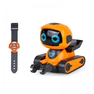 Інтерактивний робот на радіокеруванні робот іграшка програмований зі світлом та звуком помаранчевий
