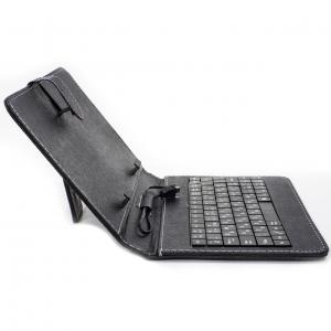 Чохол із клавіатурою Lesko для планшета 7 дюймів Black micro usb для планшетів електронних книг. Photo 3