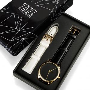 Годинник ZIZ Мінімалізм чорний (чорний, золото). Photo 3