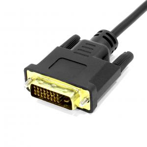Конвертер видеосигнала Lesko DVI-D (24+1) M - VGA 15 pin F HDTV 1080 p подключение к мониторам с входом VGA. Photo 2