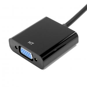 Конвертер видеосигнала Lesko DVI-D (24+1) M - VGA 15 pin F HDTV 1080 p подключение к мониторам с входом VGA. Photo 3