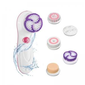 Багатофункціональна водонепроникна щітка для чищення обличчя та тіла + 5 насадок + 2 режими потужності + захисний кейс. Photo 2