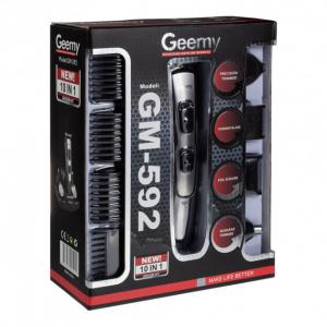 Машинка для стрижки 10в1 GEMEI GM-592 безпровідний тример для бороди. Photo 3