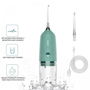 Портативный ирригатор для зубов NiceFeel водонепроницаемый для полости рта FC3920. Photo 2