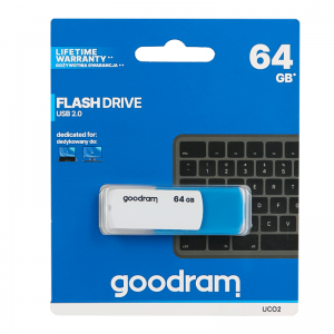 Флеш-накопичувач GOODRAM UCO2 64 GB USB 64 GB Colour Mix Blue + White для передачі даних