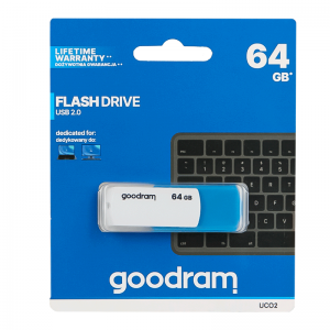 Флеш-накопитель GOODRAM UCO2 64 GB USB 64GB Colour Mix Blue + White для передачи данных