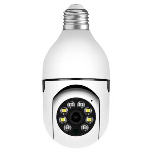 Беспроводная поворотная WIFI камера лампочка с датчиком движения и ночным видением с ик подсветкой Full HD