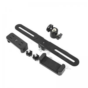 Кільцева лампа на штативі настільна AUMVS F-162 LED світло універсальне кріплення тримач на 2 смартфони. Photo 3