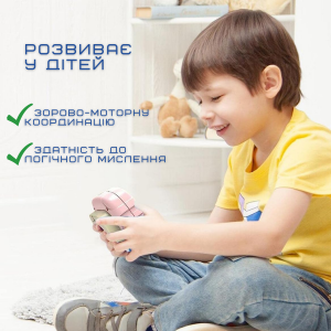 Электронный поп ит антистресс портативный детская развивающая игрушка беспроводная 4 режима и подсветка Pop It Pro розовый . Photo 3