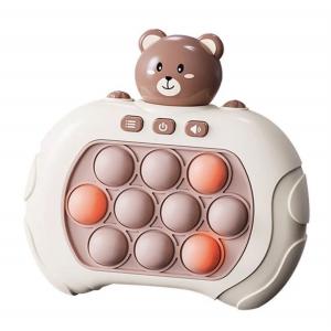Электронный поп ит портативный 4 режима и подсветка детская интерактивная развивающая игрушка антистресс Pop It Pro мишка