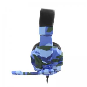 Провідна гарнітура SOYTO SY830MV Camouflage Blue з мікрофоном для спілкування по скайпу комп'ютерна для геймерів. Photo 2