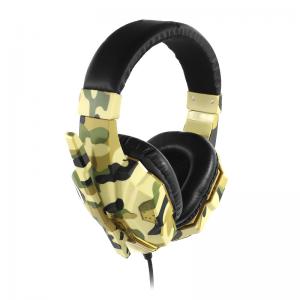 Провідна гарнітура SOYTO SY830MV Camouflage Yellow мікрофон для спілкування по скайпу комп'ютерна для геймерів. Photo 3