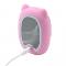 Електрична силіконова щітка-масажер Lesko A3 для чищення обличчя Pink. Photo 2