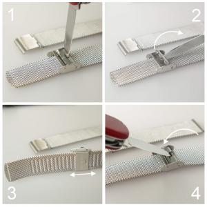 Браслет для годинника ZIZ з нержавіючої сталі (чорний). Photo 3