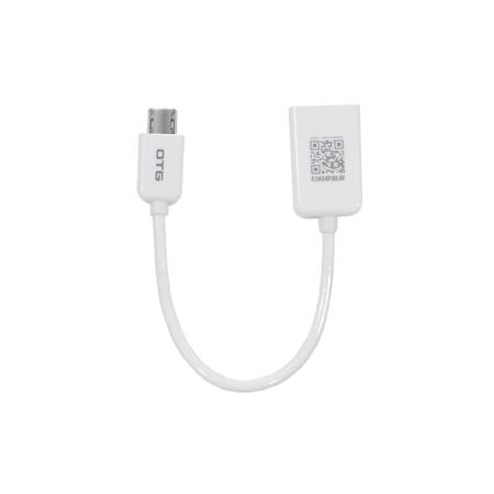 Перехідник для смартфона універсальний Pisen OG01-150 White OTG microUSB