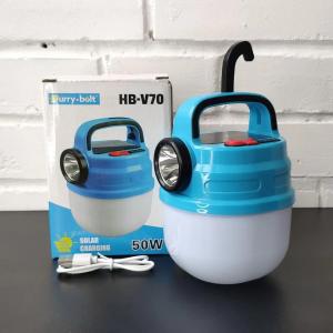 Підвісний ліхтар світильник LED з гачком для кемпінгу, ліхтариком та сонячною панеллю. Photo 3