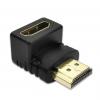 Перехідник Lesko HDMI-HDMI 90° універсальний кутовий для монітора телевізора