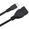 Перехідник Lesko microUSB/USB OTG Black для смартфона універсальний флешка мишка клавіатура