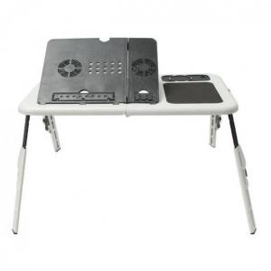 Складаний столик для ноутбука E-Table LD-09 з охолодженням на 2 USB кулери
