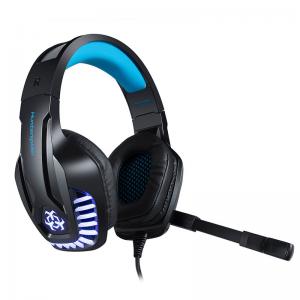Дротова гарнітура Hunterspider V6 Black + Blue 1+2/3.5мм + USB для смартфона навушники. Photo 2