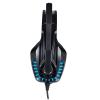 Дротова гарнітура Hunterspider V6 Black + Blue 1+2/3.5мм + USB для смартфона навушники