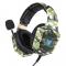 Провідна гарнітура ONIKUMA K8 Camouflage Green навушники з мікрофоном 1+2/3.5мм + USB для ПК ігор. Photo 1