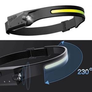 Ліхтар налобний BL-W689/G28-LM+COB (white+red) сенсорний світлодіодний ліхтар на лоб. Photo 3