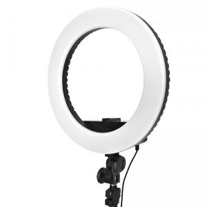 Кільцева світлодіодна лампа Lesko HQ-14N зі штативом 1.6 м та тримачем для телефону зйомок. Photo 3