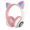 Бездротові навушники з котячими вушками та RGB підсвічуванням Cat VZV 23M, різні кольори. Photo 1