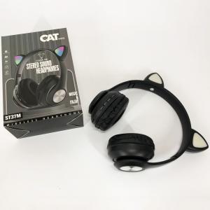 Навушники накладні бездротові ST37M з котячими вушками, що світяться, різні кольори. Photo 3