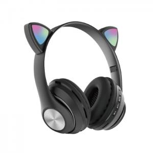 Навушники накладні бездротові ST37M з котячими вушками, що світяться, різні кольори