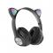 Навушники накладні бездротові ST37M з котячими вушками, що світяться, різні кольори. Photo 1