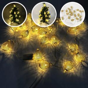 Гірлянда світлодіодна теплий білий металеві кульки 2м. Photo 2