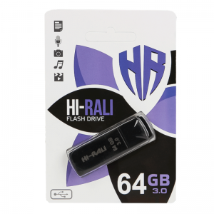 Флеш-накопичувач 64 GB Black Hi-Rali Taga Series USB 3.0 (HI-64GB3TAGBK) для передачі даних