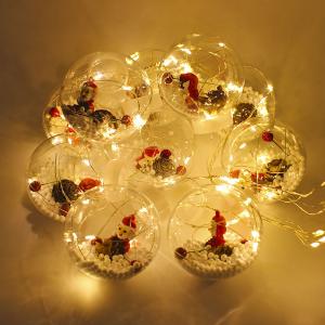 Светодиодная гирлянда Lesko Y003 Santa Claus 3.5 м Теплый свет новогоднеее лед освещение. Photo 3