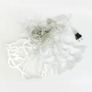 Світлодіодна гірлянда штора Lesko YLX-028 Christmas story кольорове світло 2.5 м новорічне освітлення. Photo 2