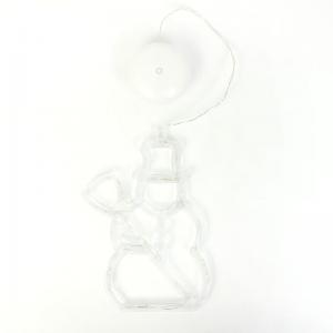 Світлодіодна прикраса Lesko LM-092 Snowman на присосці для дому на новий рік. Photo 2