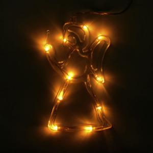 Світлодіодна прикраса Lesko LM-096 Angel на присосці новорічні фігури для дому
