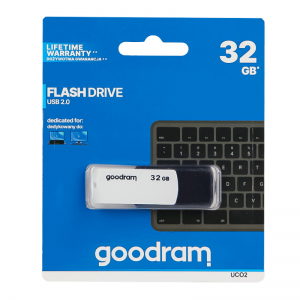 Флеш-накопичувач GOODRAM UCO2 32 GB Black + White для передачі інформації