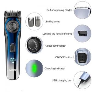 Професійний акумуляторний тример для бороди та вусів з дисплеєм VGR V-080. Photo 3