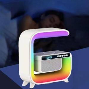 Нічник акумуляторний RGB G3 з безповідною зарядкою і Bluetooth колонкою. Photo 2