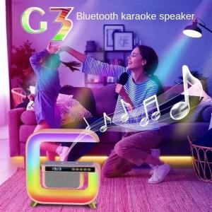 Нічник акумуляторний RGB G3 з безповідною зарядкою і Bluetooth колонкою. Photo 3
