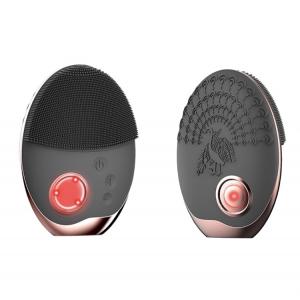 Ультразвуковая электрическая силиконовая щетка массажер для лица с функцией фототерапии. Photo 2