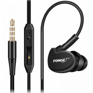 Проводная гарнитура FONGE S500 Black вакуумная для смартфона планшета мультимедийная. Photo 2